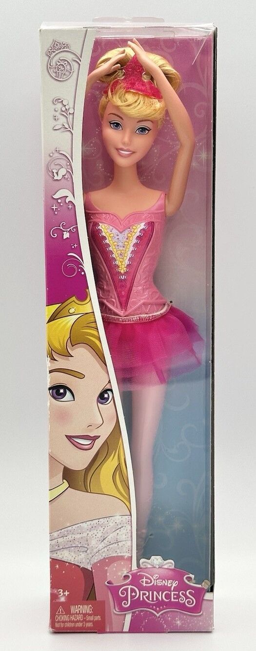 2014 Mattel Disney Sleeping Beauty Princess Aurora Ballerina Pink Tutu Doll